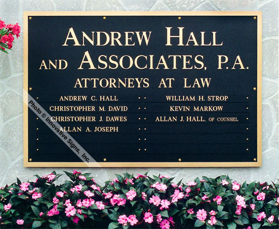 Hall_Plaque_DuraBronze™_Law_Sign