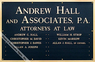 Hall_Plaque_DuraBronze™_Law_Sign