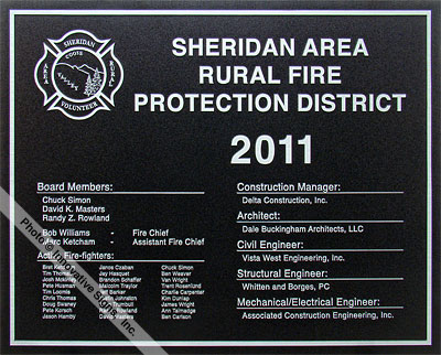 Sheridan_Fire_Plaque_Etched_Zinc_Government_Facility_Plaque